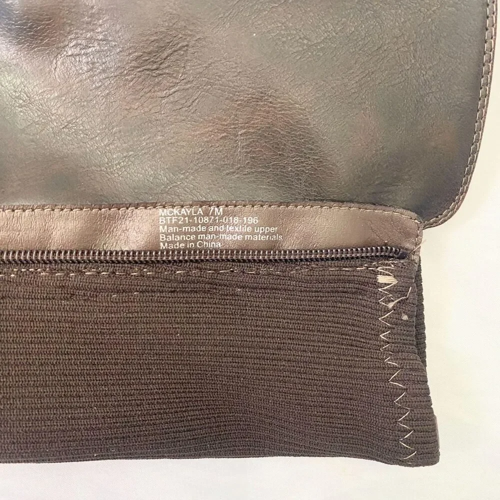 NWT Baretraps Mckayla Brown Faux Leather Wide Calf Knee-High Boots US 7 - Picture 7 of 8